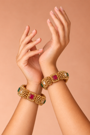 Multicolor Stone Designer Kada for Women