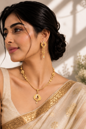 Paisley Mango Motif Necklace Set